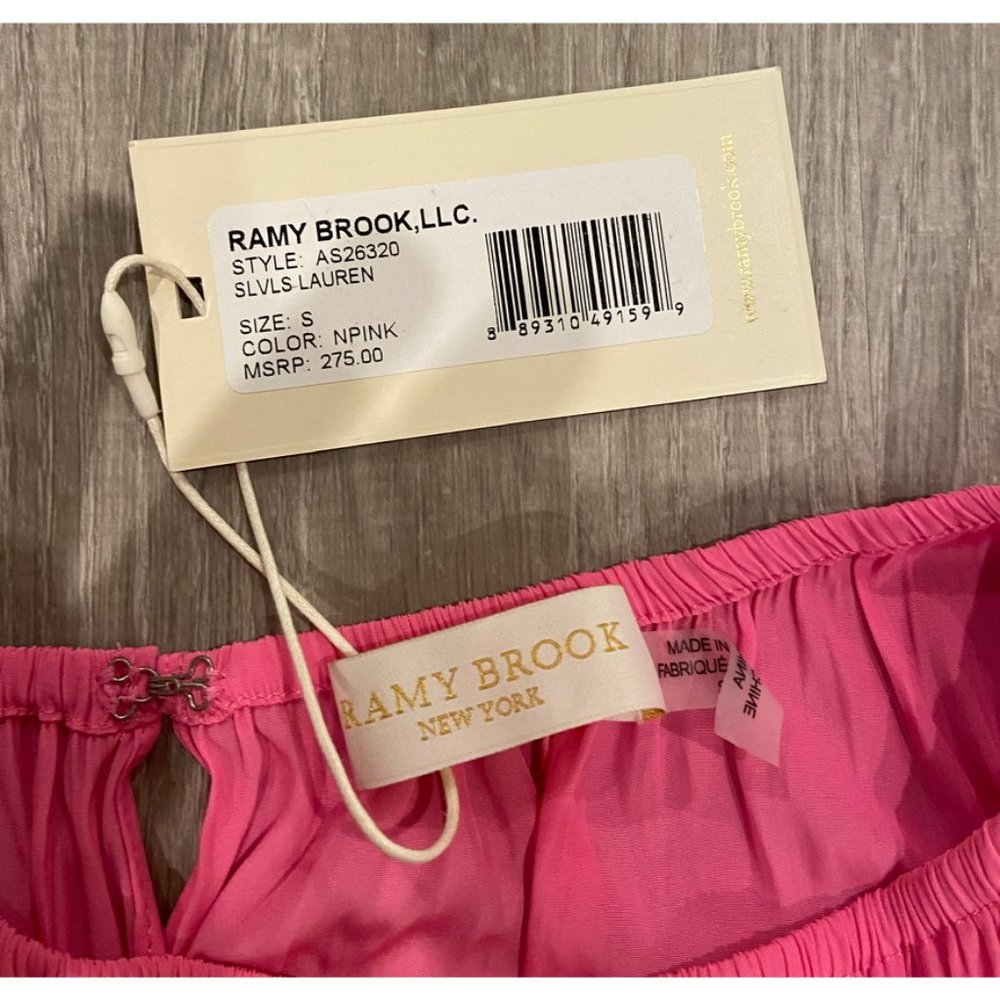 Ramy Brook Pink Blouse NWT (size S+M) - Picture 8 of 8
